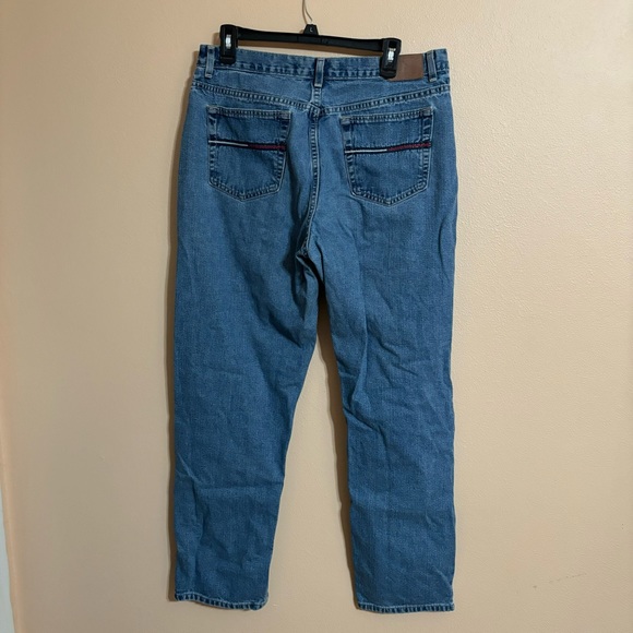 Tommy Hilfiger Womens Blue Jeans Straight Size 14 H6219 - Picture 3 of 4